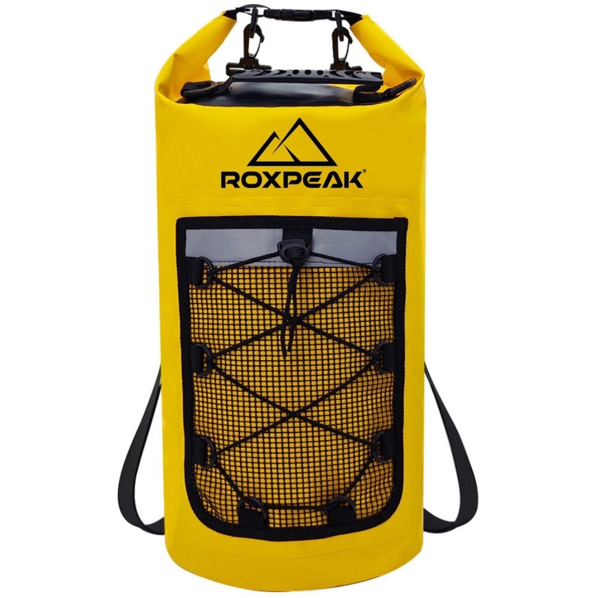 RoxPeak® AquaGuard Drybag - 30 Liter - Waterdichte tas - Boot tas - Wintersport tas - Survival & Outdoor rugtas - Geel